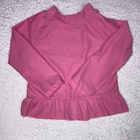 Nwot pink princess silver crowns long sleeve rashguard and bikini bottoms 18/24m - Picture 3 of 7